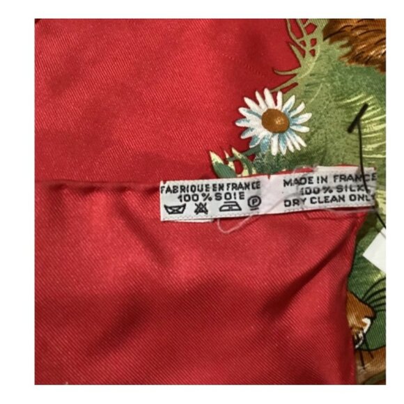 Hermes Les Quatre Saisons collectible colorful large silk scarf - Picture 7 of 9